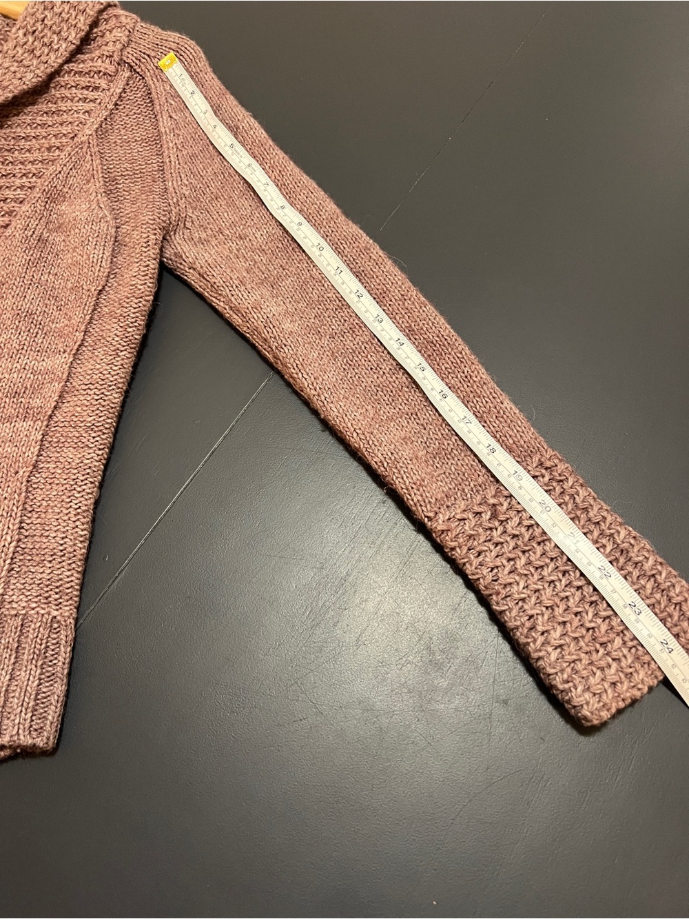 LOFT Shawl Collar Pullover Sweater - Mauve Taupe- Small - Picture 9 of 11
